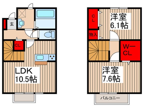 フェリース　C棟の物件間取画像